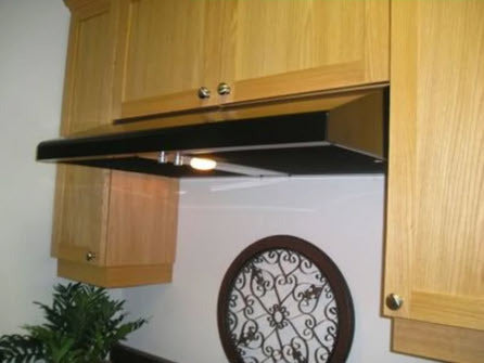 Imperial N1936PS1-BL 36" x 22" x 6" Under Cabinet 625 CFM Slim Line Range Hood with Mesh Filters, Black