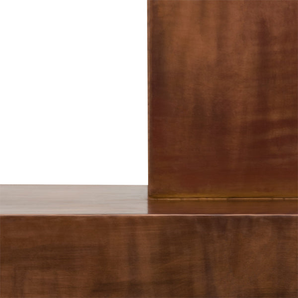 36" 735 CFM Modern Chimney Smooth Copper Wall Mounted Range Hood with Slim Baffle Filters