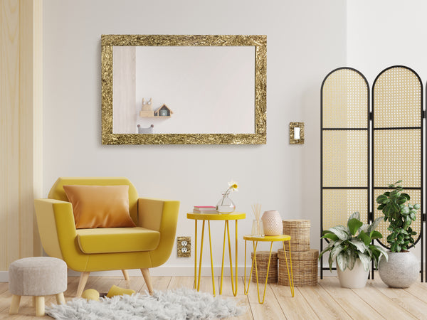 Hemp Home Styles MIR-36X24-FC 36" Rectangle HempWood® Frame Mirror with Face Cut