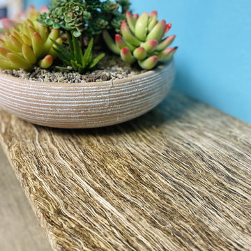 Hemp Home Styles ISHF1-423614-RCN 36" x 42" Industrial HempWood® 1-Tier Shelving Unit with Rift Cut in Natural Finish