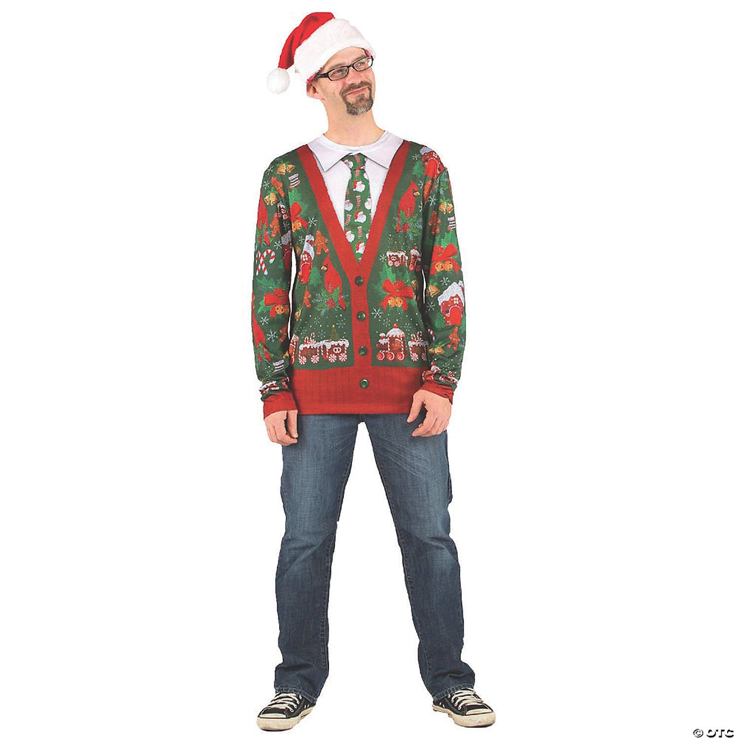 Christmas Adult Ugly Christmas Cardigan T-Shirt
