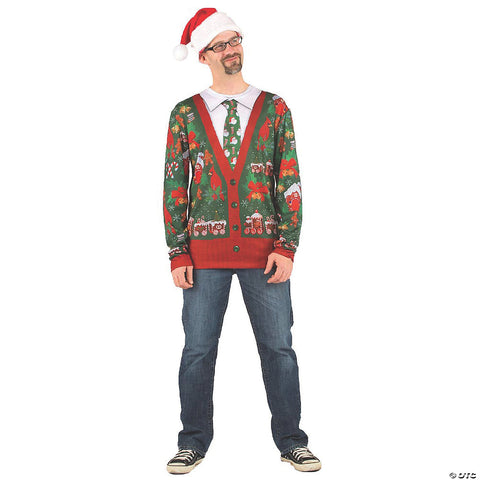 Christmas Adult Ugly Christmas Cardigan T-Shirt