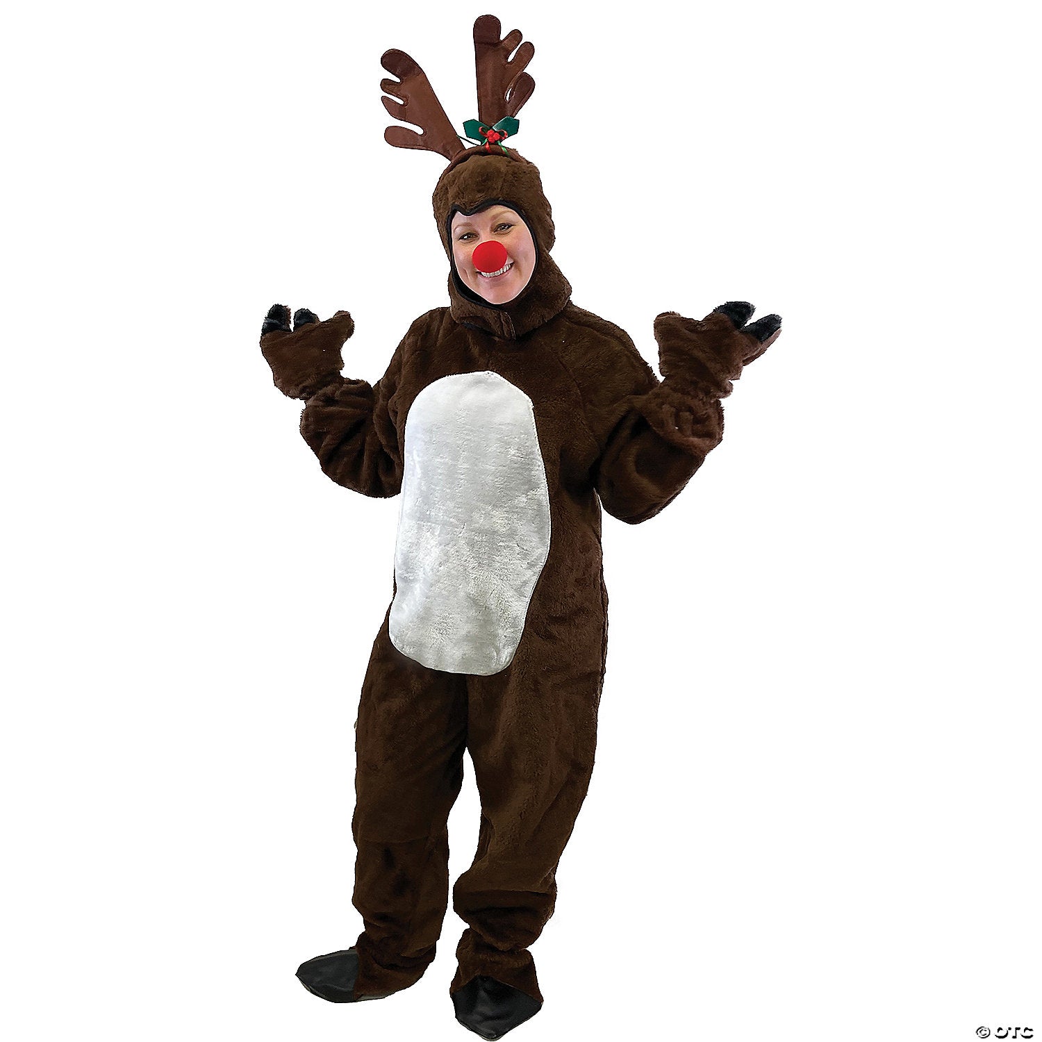 Christmas Adults Reindeer Costume with Hood