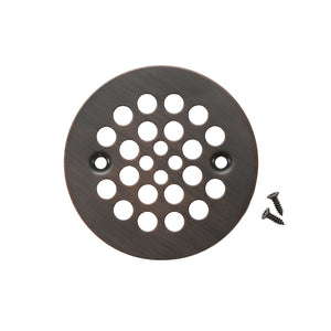 D-415ORB - 4.25" Round Shower Drain Cover in Oil Rubbed Bronze