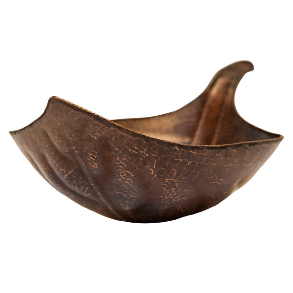 PVLFDB - Leaf Vessel Hammered Copper Sink