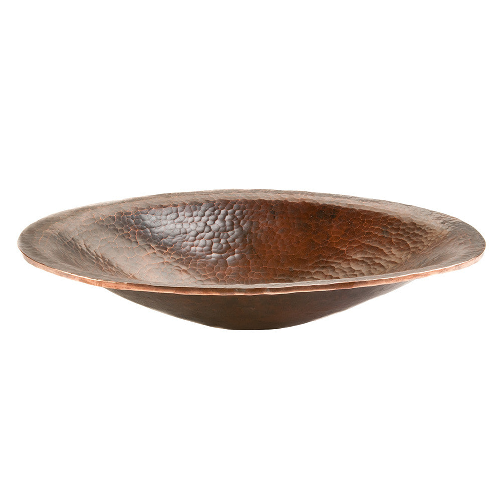 PVOVAL20 - Oval Hand Forged Old World Copper Vessel Sink