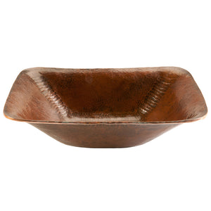 PVREC17 - Rectangle Hand Forged Old World Copper Vessel Sink