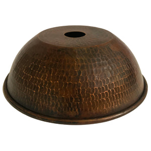 Hand Hammered Copper 8.5" Dome Pendant Light Shade