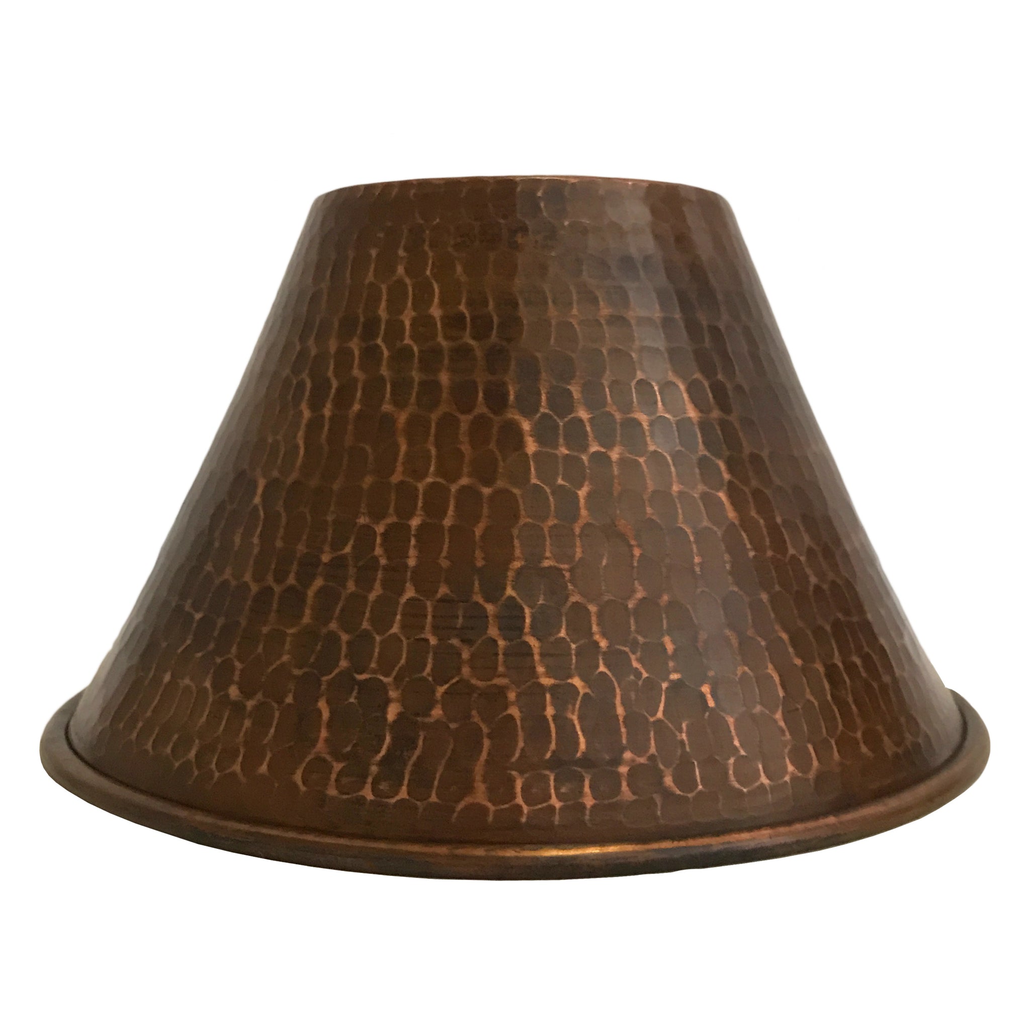 Hand Hammered Copper 7" Cone Pendant Light Shade