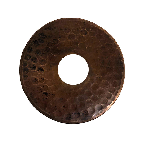 Hand Hammered Copper 4" Round Cylinder Pendant Light Shade