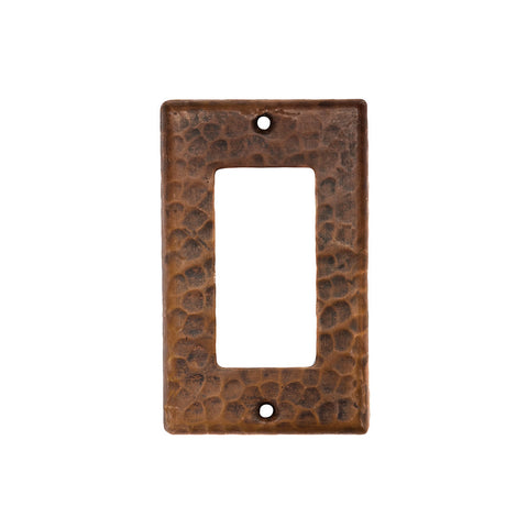 SR1 - Copper Single Ground Fault/Rocker GFI Switchplate Cover