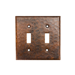 ST2 - Copper Switchplate Double Toggle Switch Cover