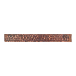 T18DBH - 1" x 8" Hammered Copper Tile