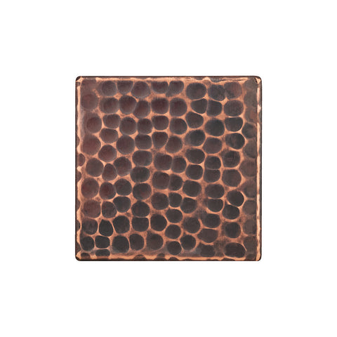 T2DBH - 2" x 2" Hammered Copper Tile