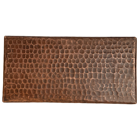 T48DBH - 4" x 8" Hammered Copper Tile