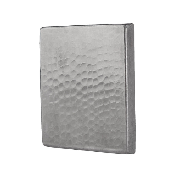 T4NH - 4" x 4" Nickel Plated Hammered Copper Tile