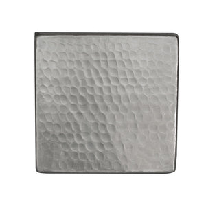 T4NH - 4" x 4" Nickel Plated Hammered Copper Tile