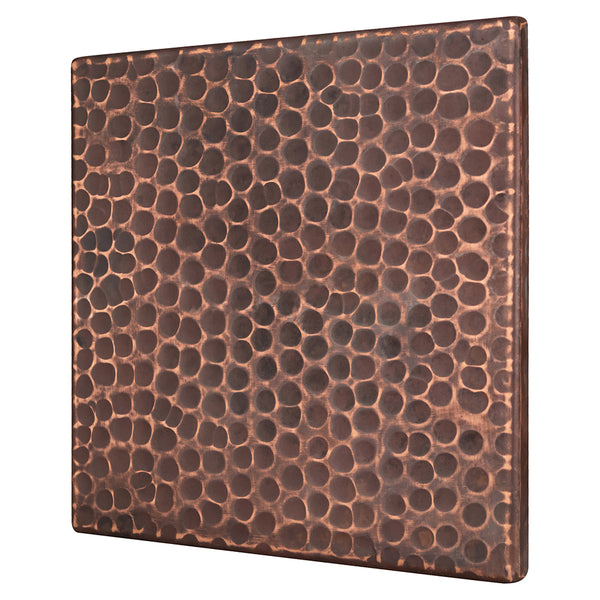 T6DBH - 6" x 6" Hammered Copper Tile